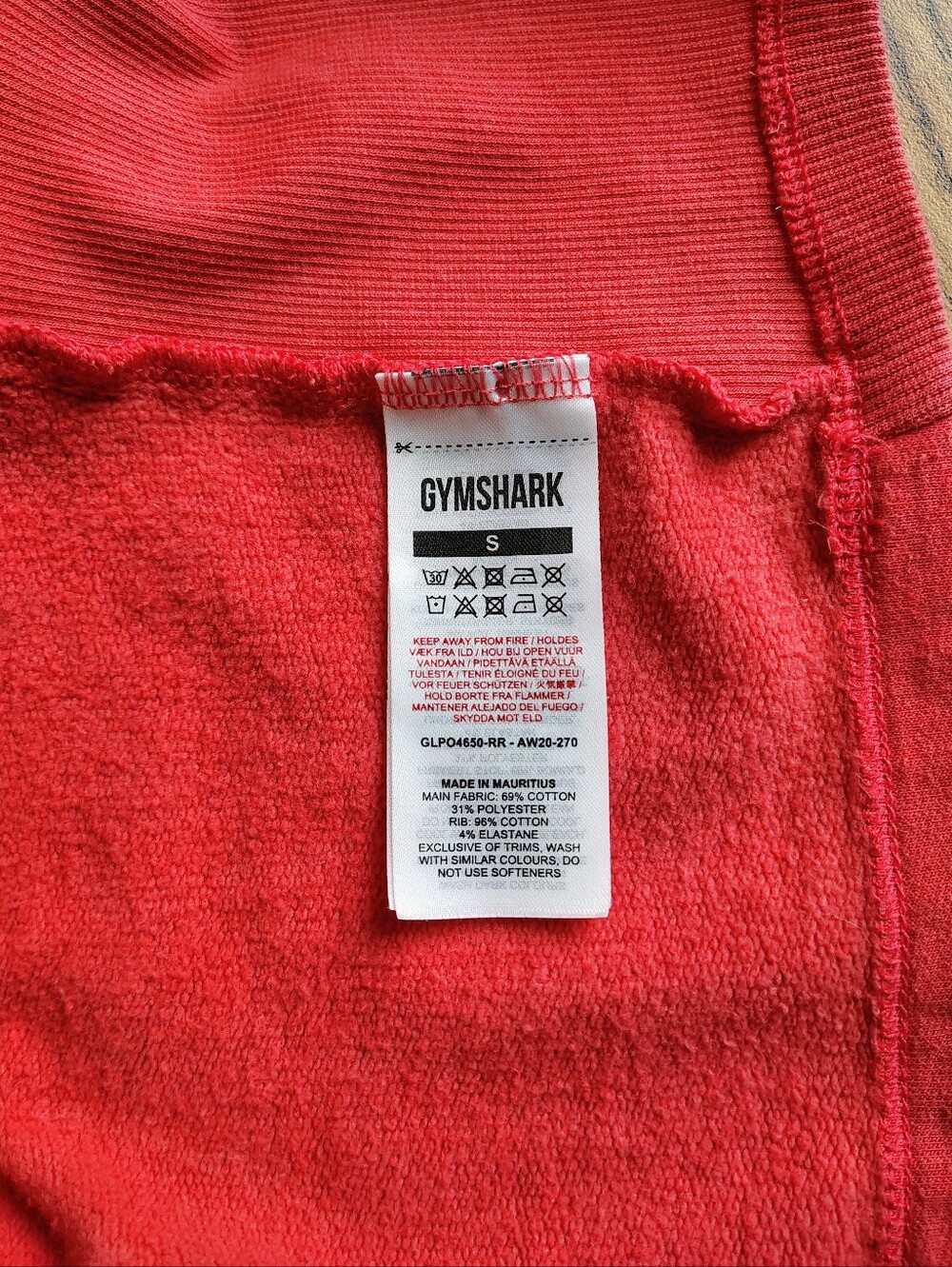Gymshark Training Cropped Hoodie Women's Drawstring Orange sz S. - Picture 9 of 14